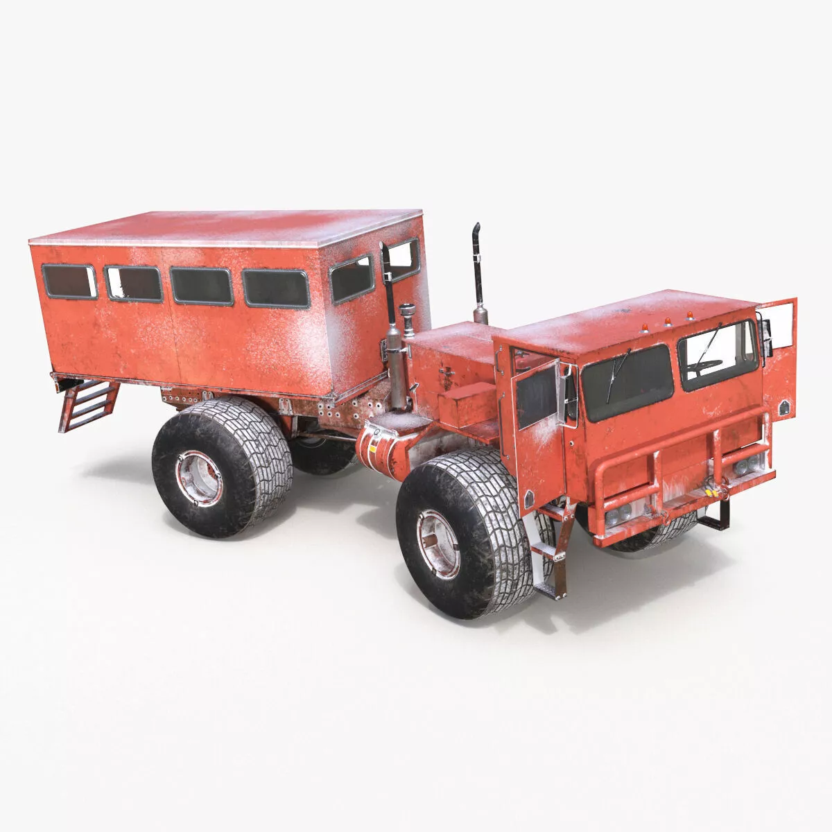 Antarctica Snow Vehicle Rigged for Cinema 4D 3D model