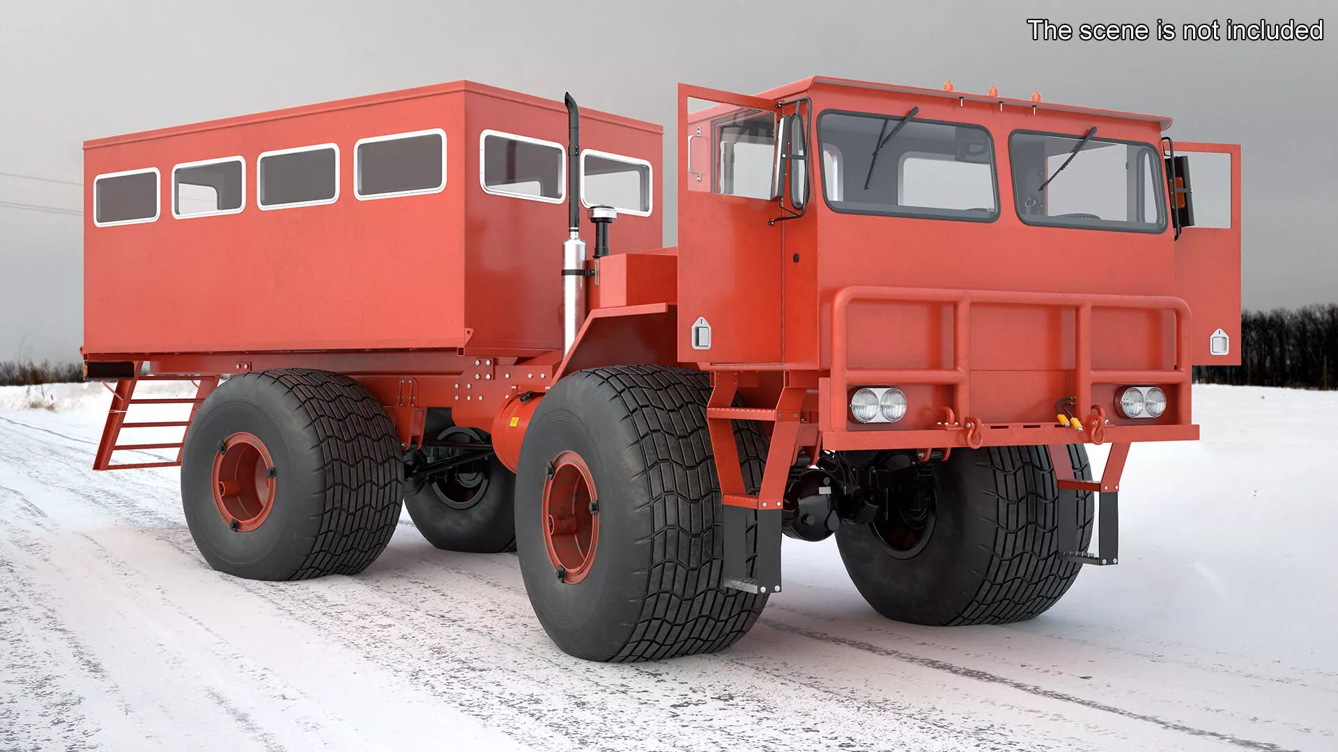 Antarctica Delta Vehicle Rigged for Cinema 4D 3D model