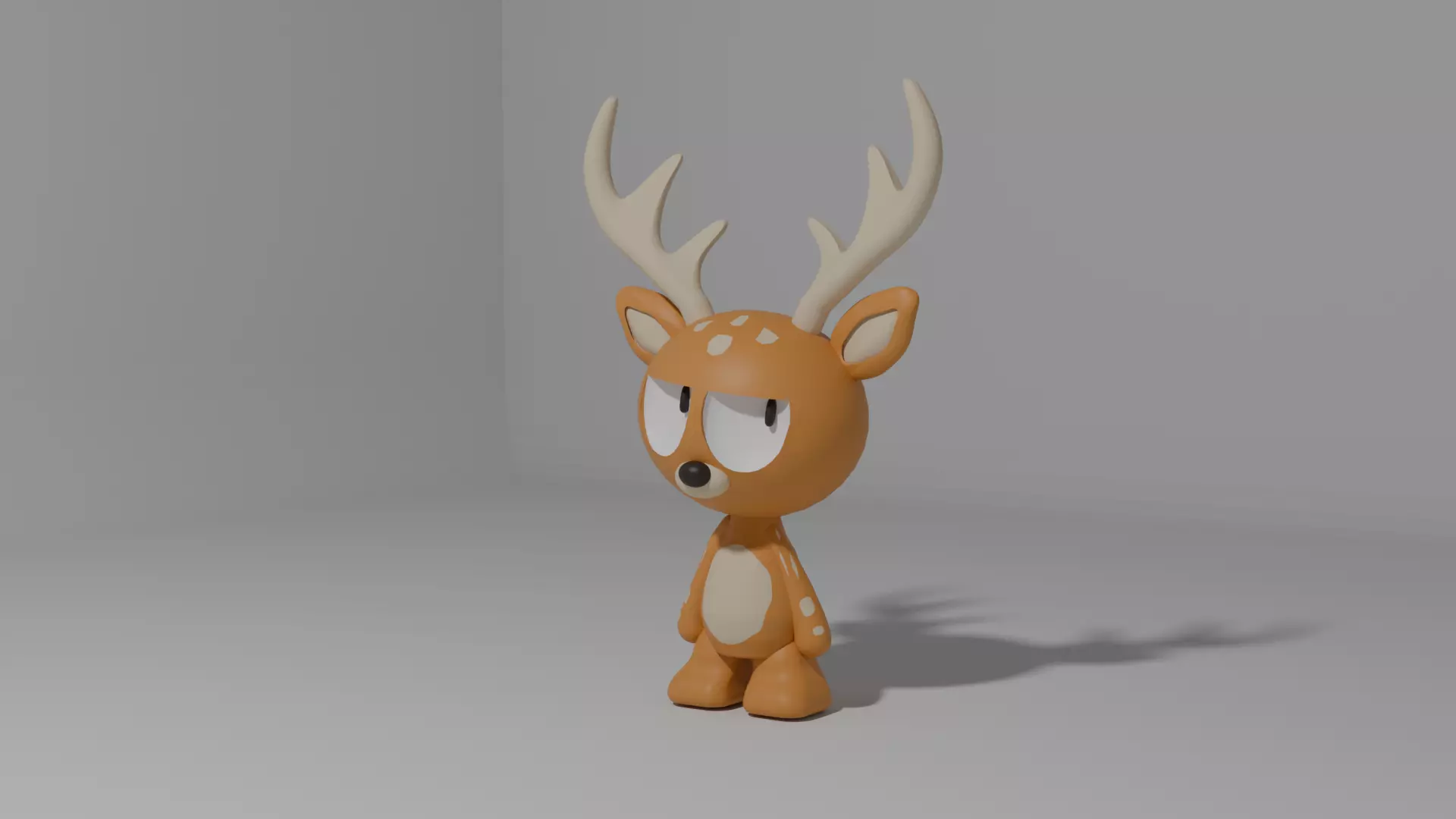 Cute Stylized Deer 3D Printable Figure 3D print model