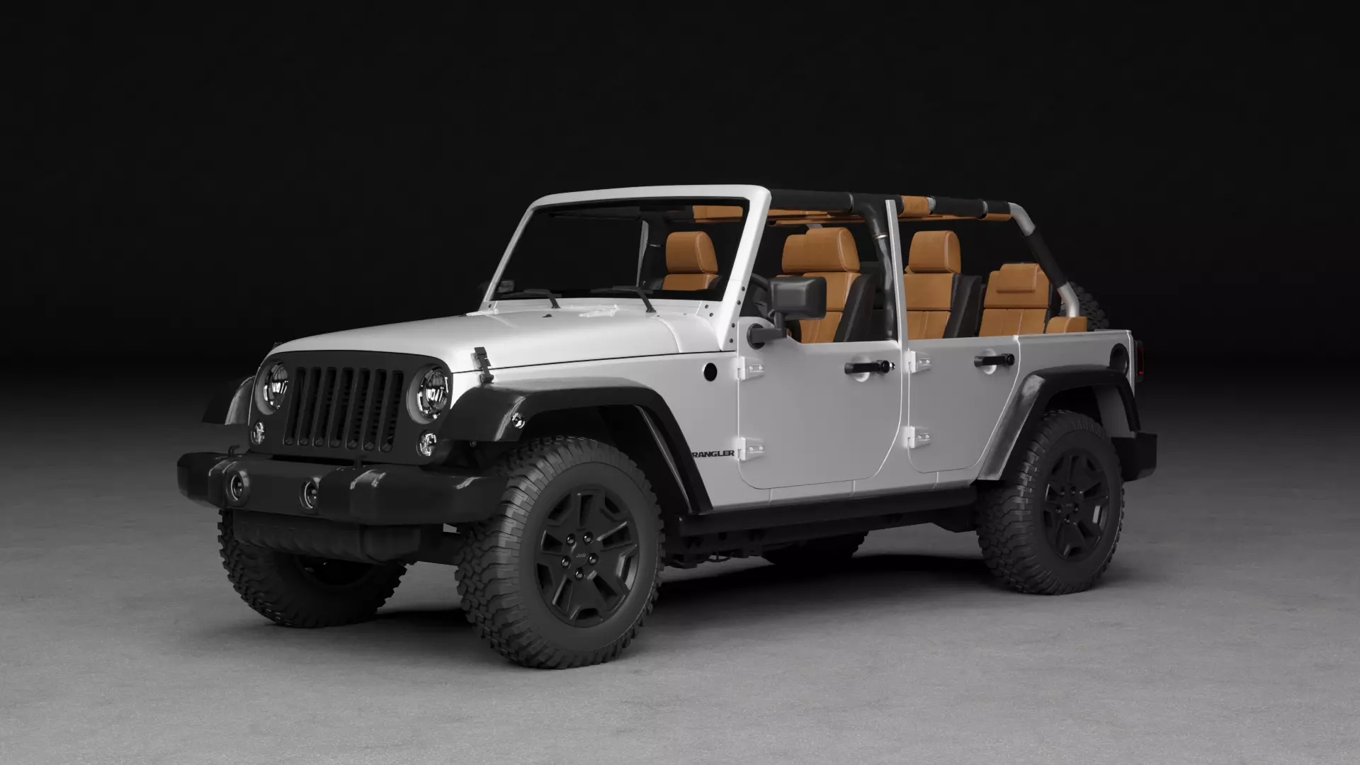 Jeep Wrangler Unlimited Willys 4-Door 3D Model 3D model