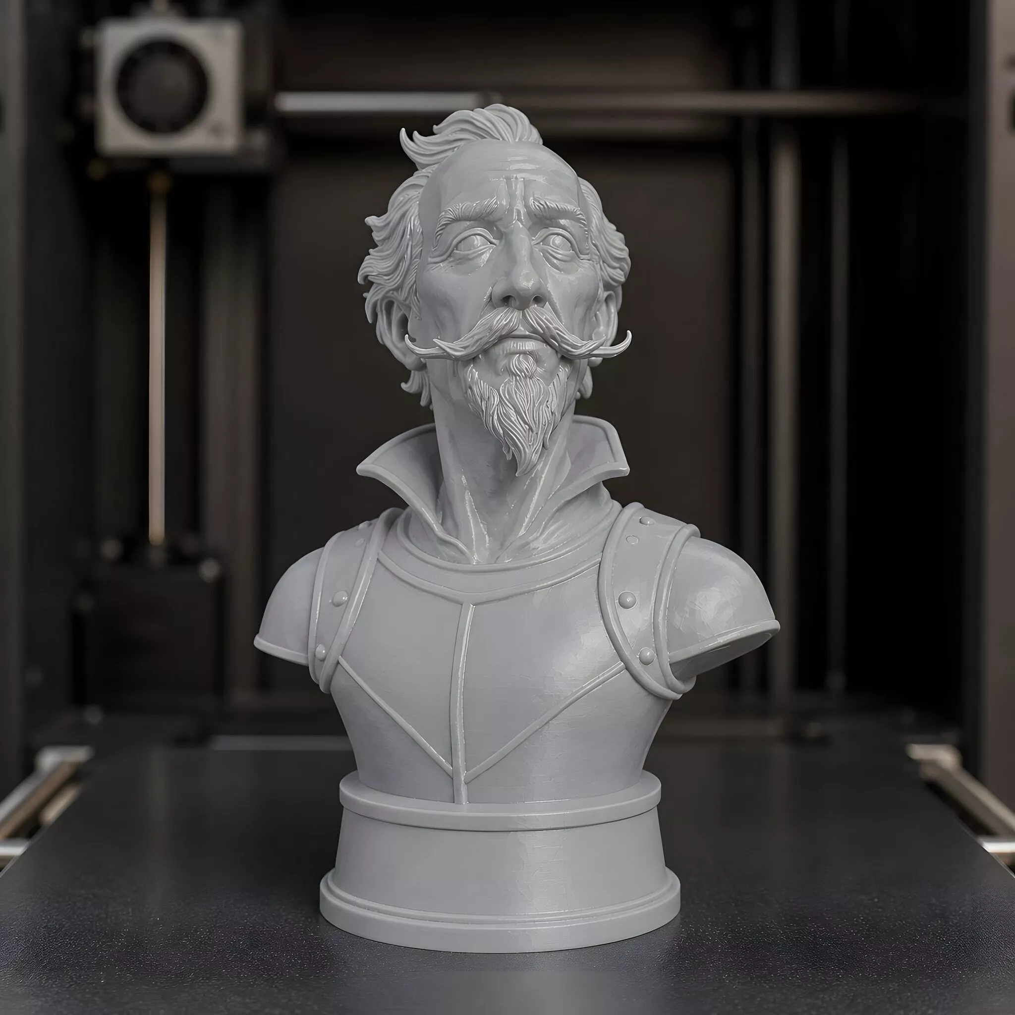 Don Quixote De La Mancha Bust 2 3D Print Model 3D print model
