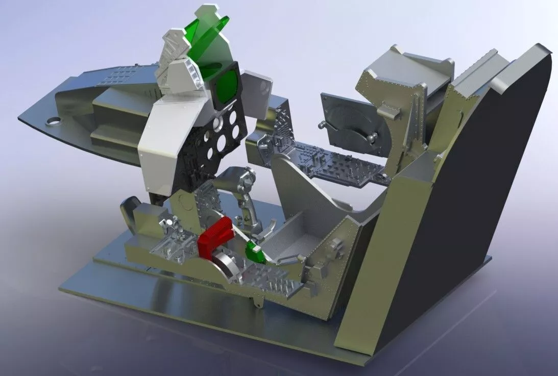 Super-Etendard SEM Complete cockpit 3D print model 3D print model