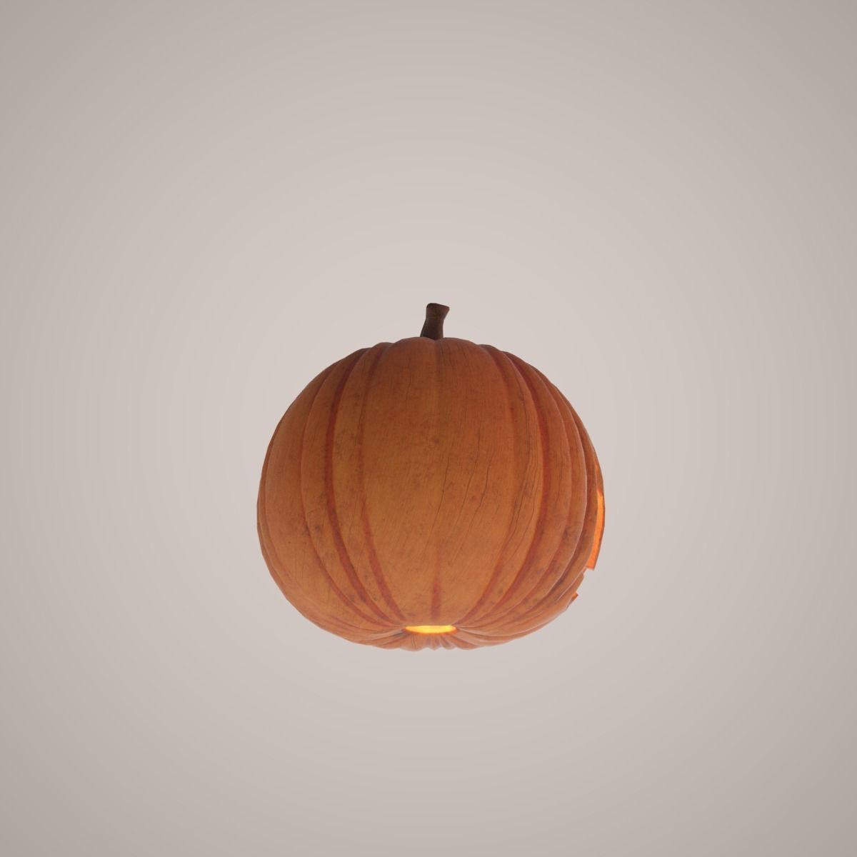 Halloween Pumpkin Low-poly 3D model_4