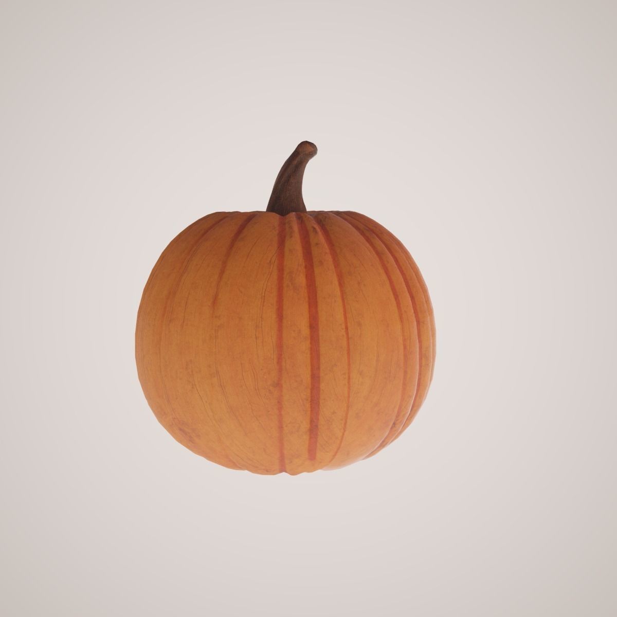 Halloween Pumpkin Low-poly 3D model_8