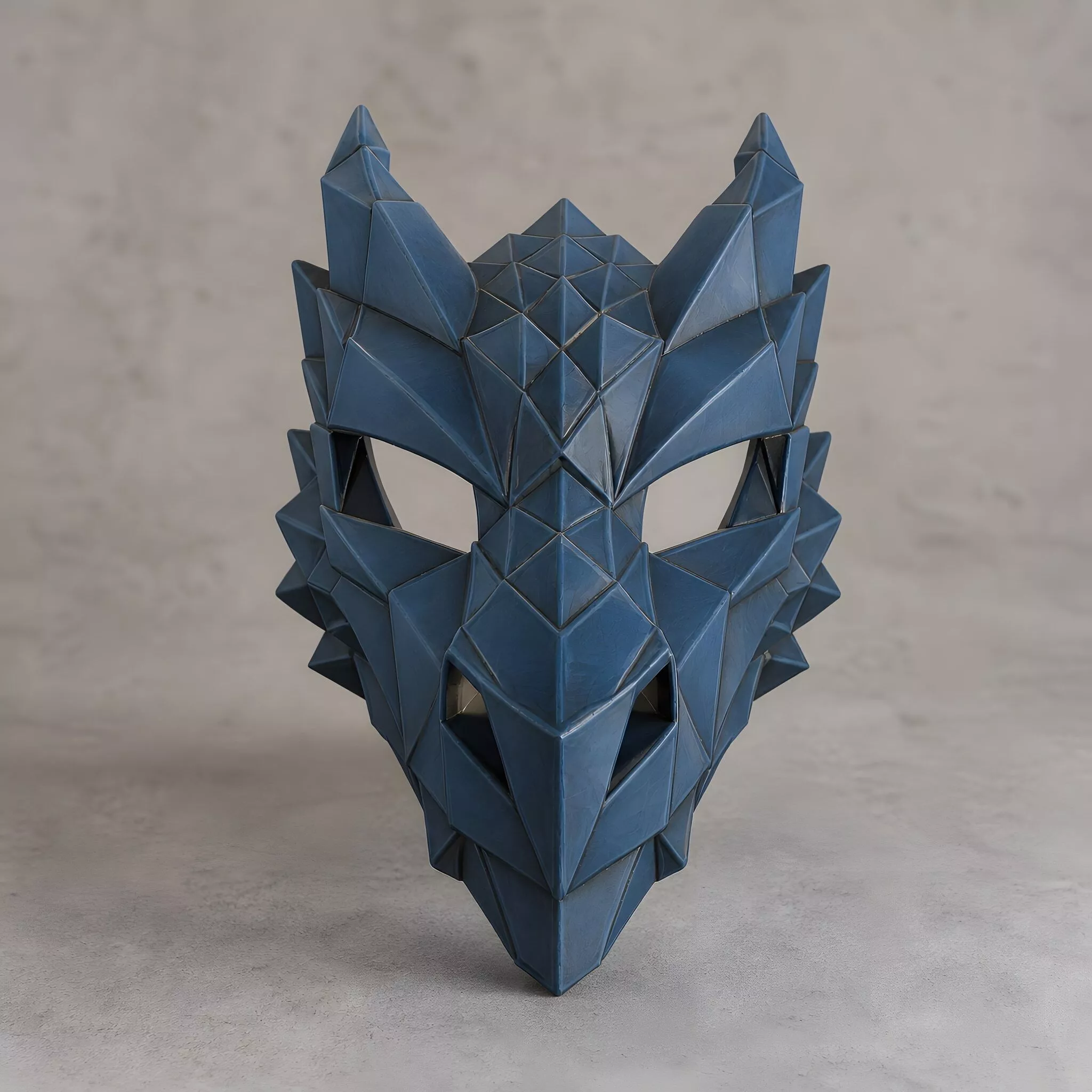Origami Dragon Mask 3D Print Model 3D print model