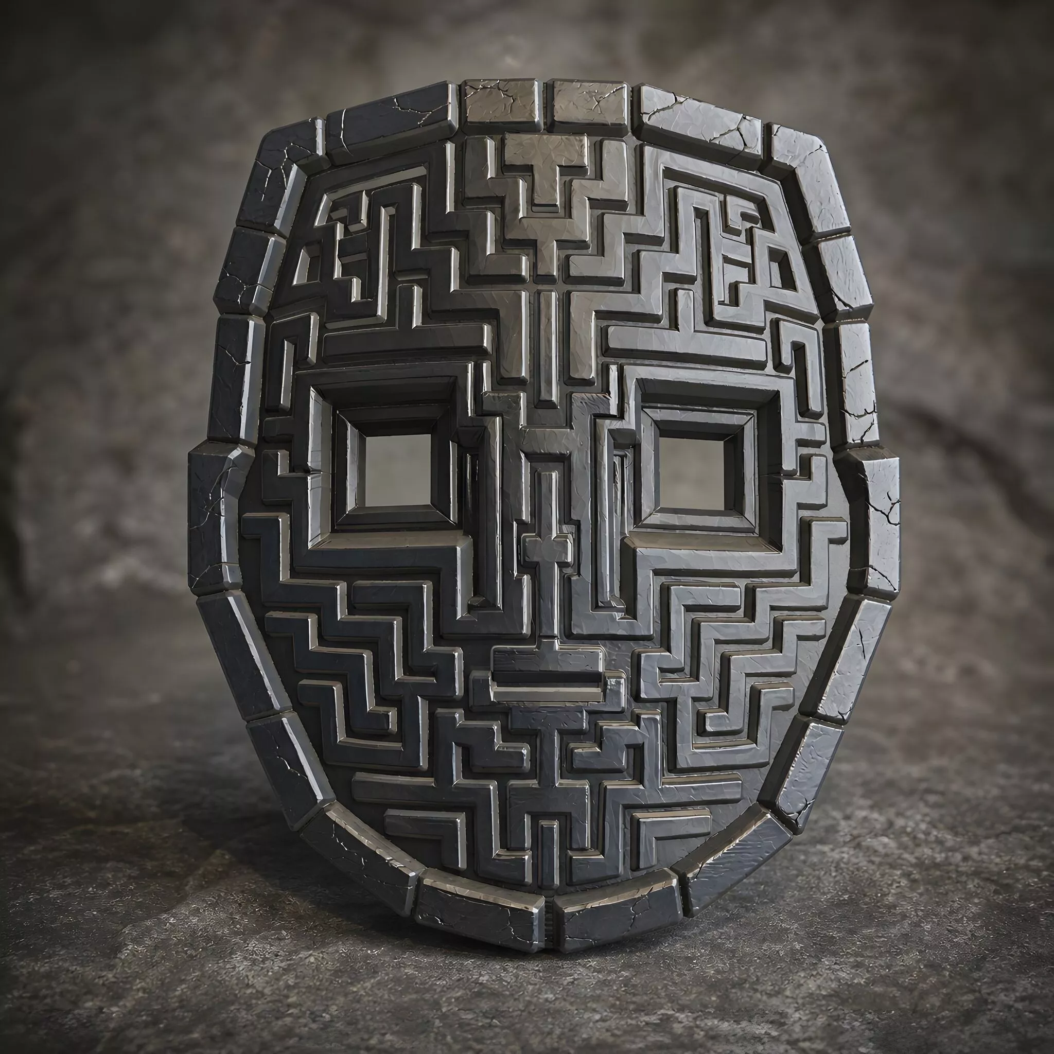 Labyrinth Guardian Mask 3D Print Model 3D print model