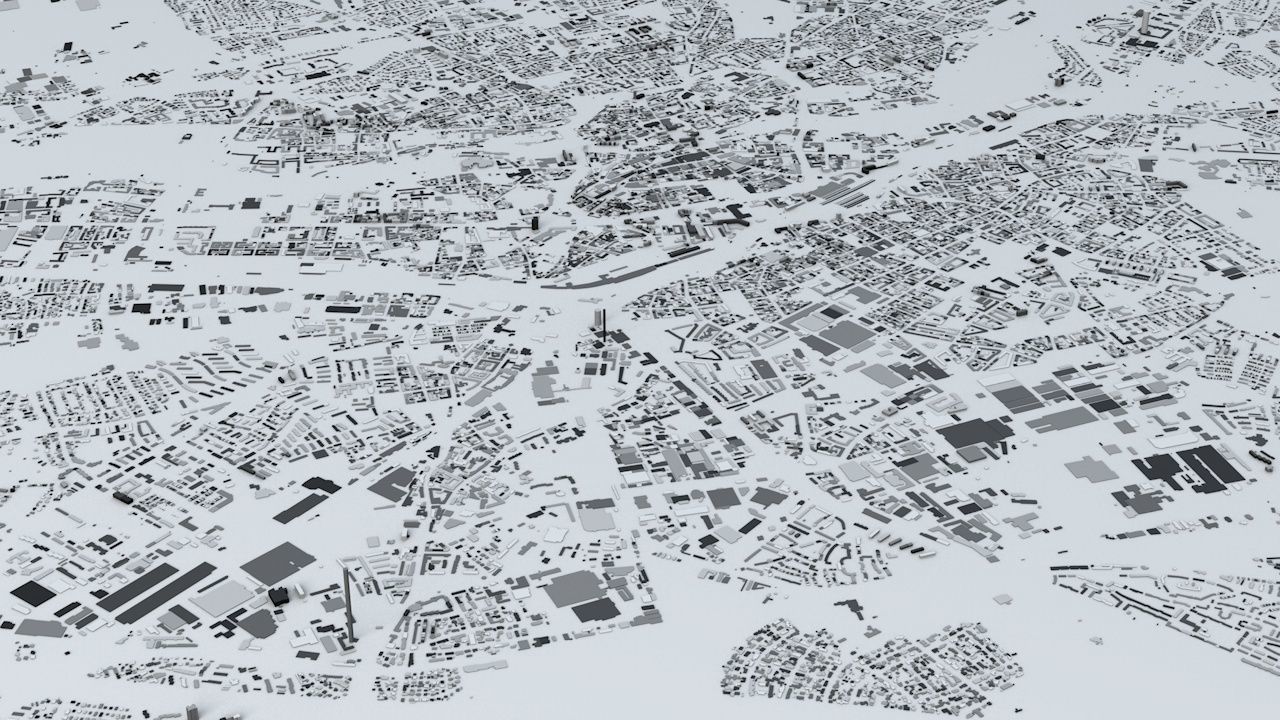 Nuremberg Streets and Buildings 3D model_2