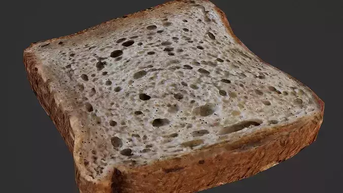 Sandwich Bread Game Ready Model  Low-poly 3D model 6