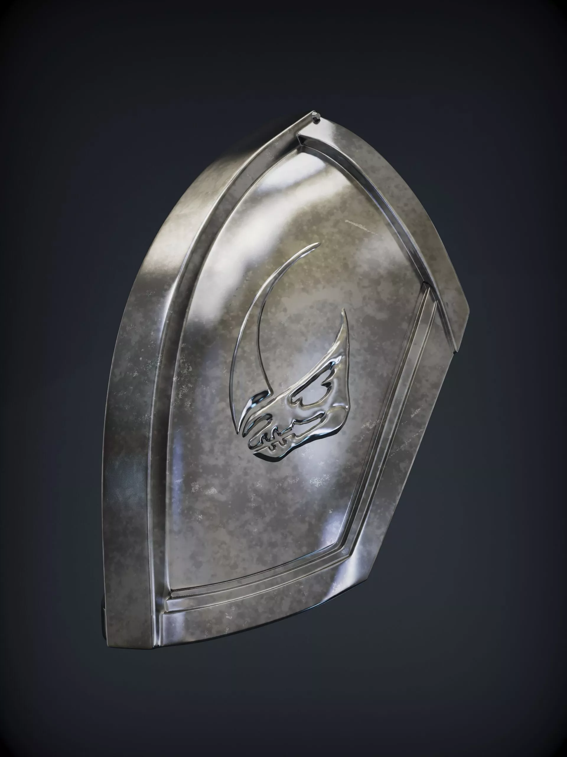 MANDALORIAN BESKAR SHOULDER ARMOR with mudhorn logo 3D print model