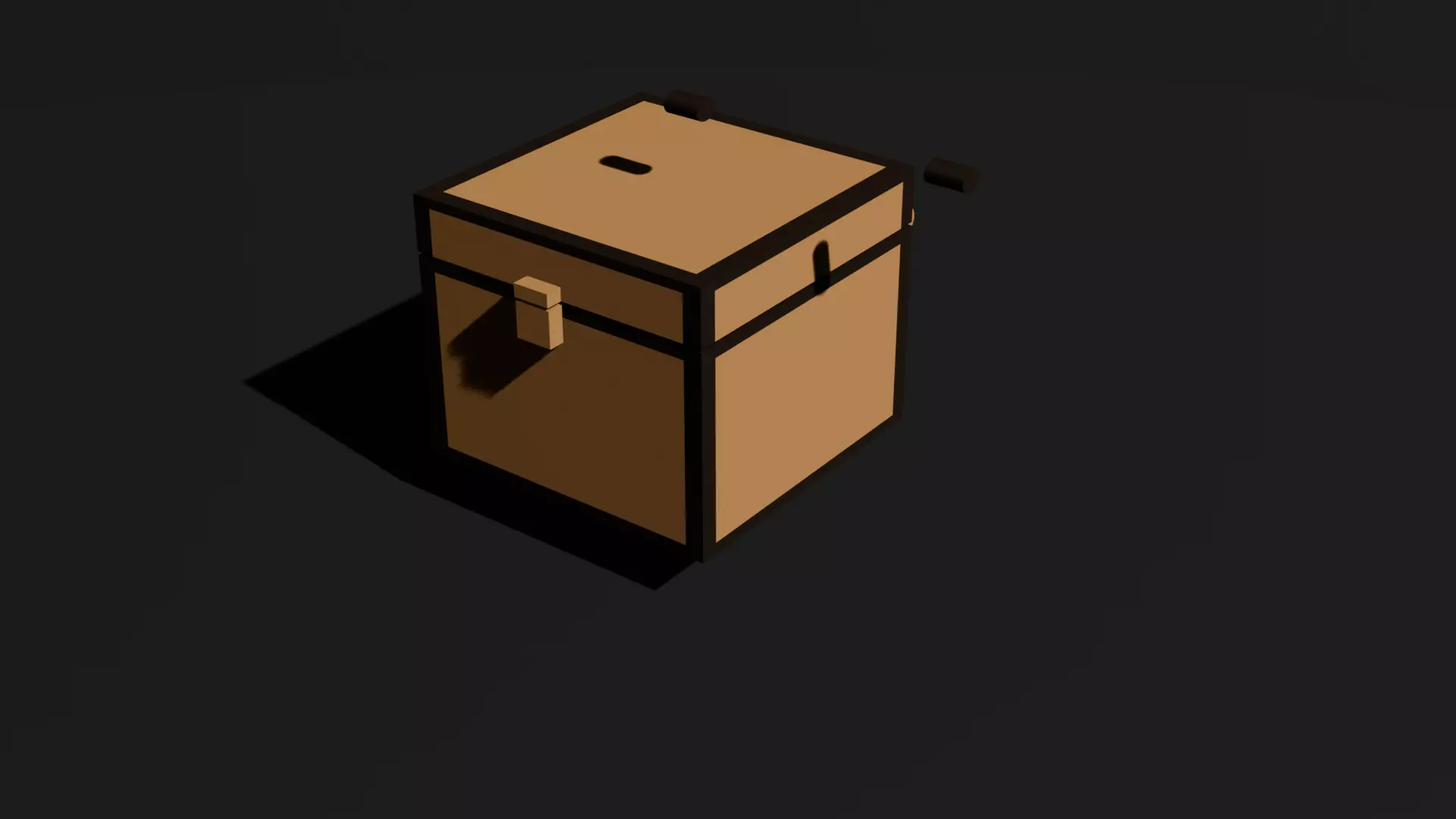 Classic Minecraft Style Hinged Chest - Functional 3D Print 3D print model