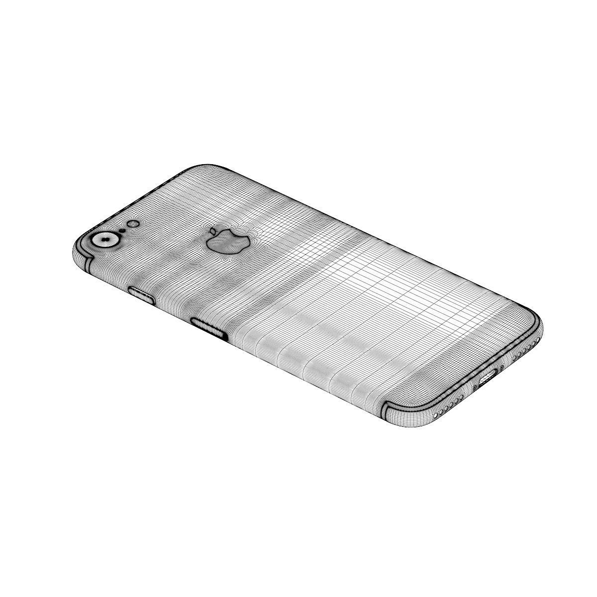 iPhone 7 Shiny Black 3D model_1