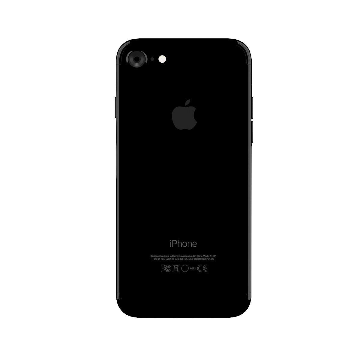 iPhone 7 Shiny Black 3D model_4