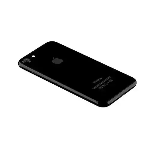 iPhone 7 Shiny Black 3D model