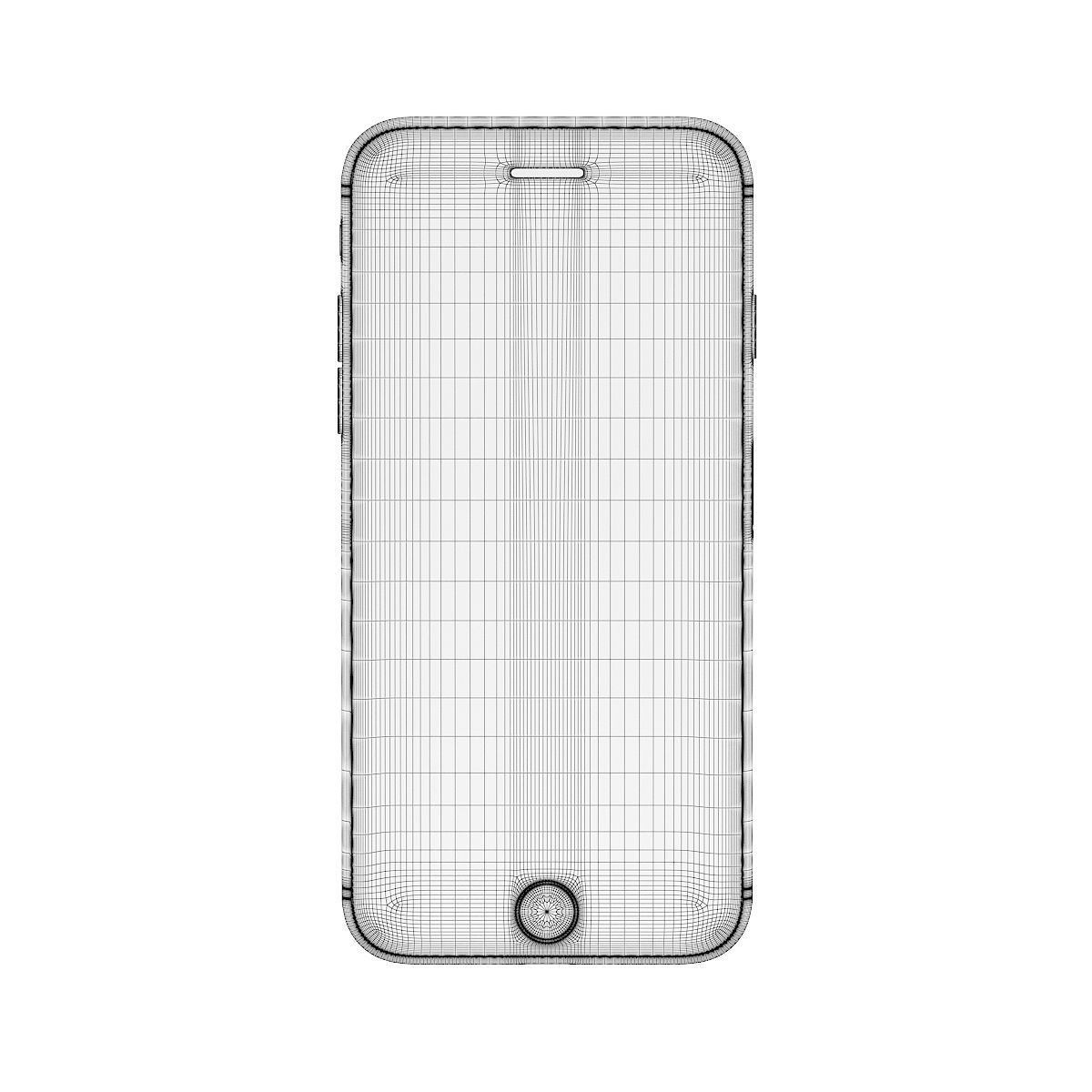 iPhone 7 Shiny Black 3D model_3