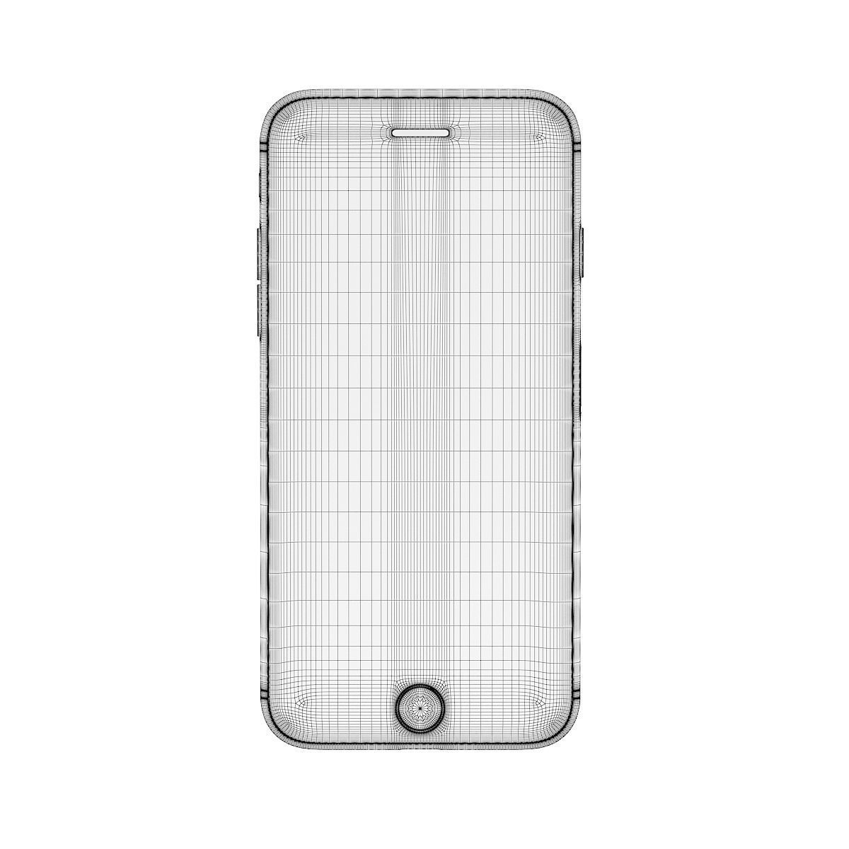 iPhone 7 Silver 3D model_1