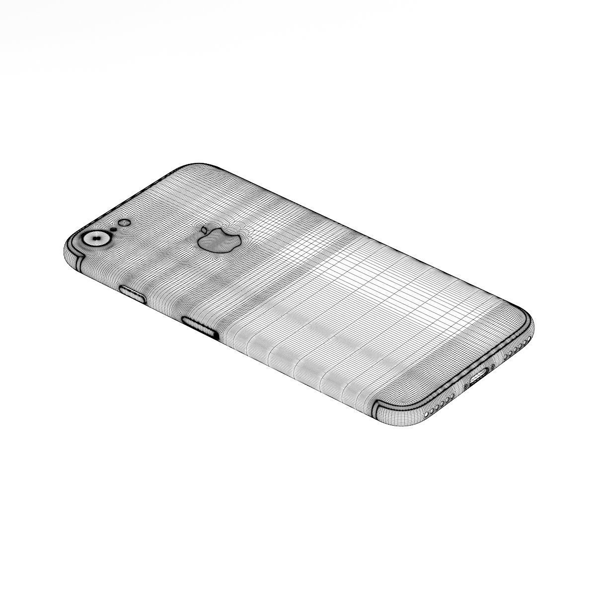 iPhone 7 Silver 3D model_3