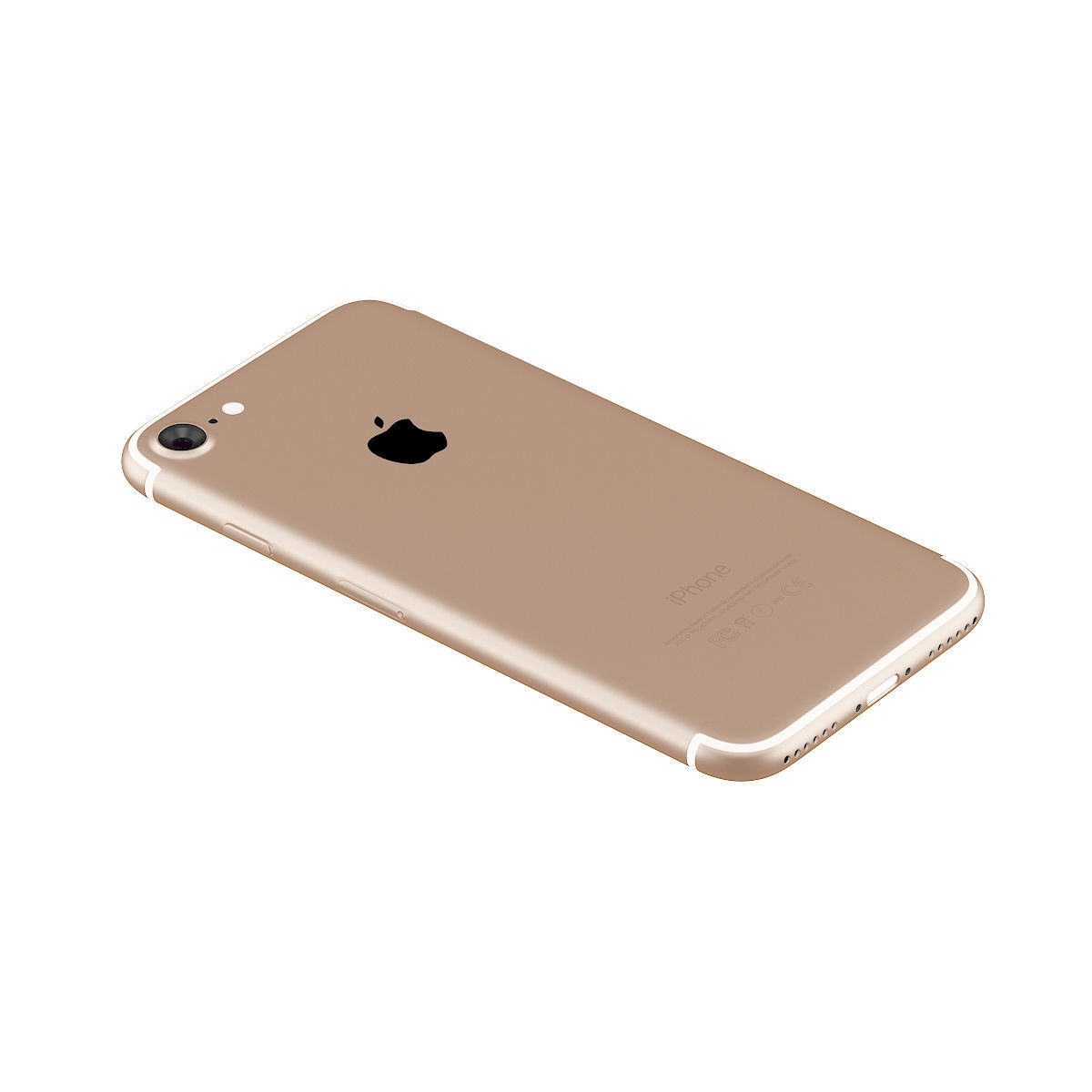 iPhone 7 Gold 3D model_4