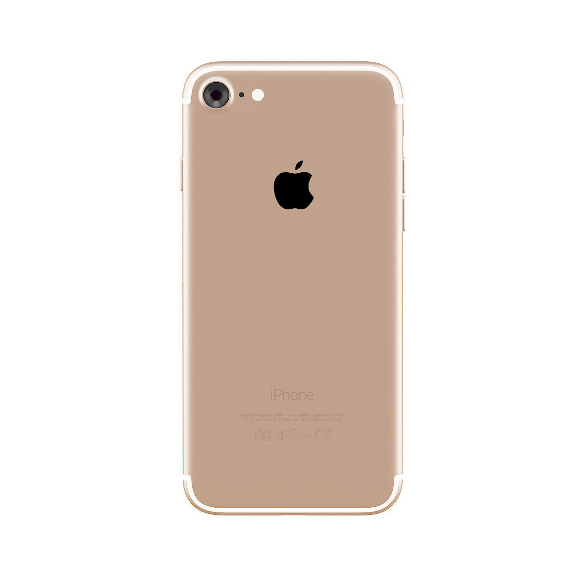 iPhone 7 Gold 3D model_2