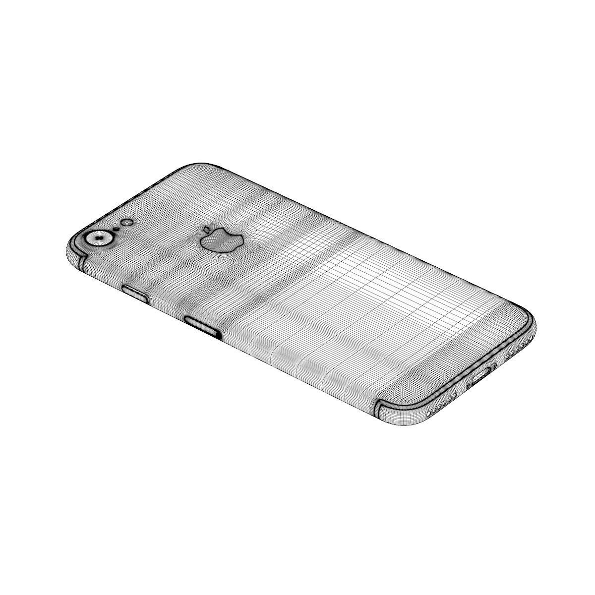 iPhone 7 Gold 3D model_5