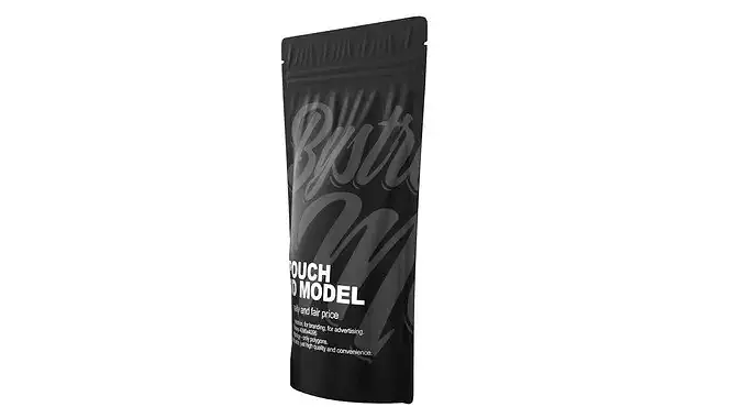 Processed Food Pouch Low-poly 3D model 4