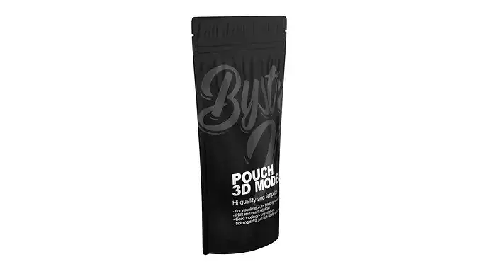 Processed Food Pouch Low-poly 3D model 6