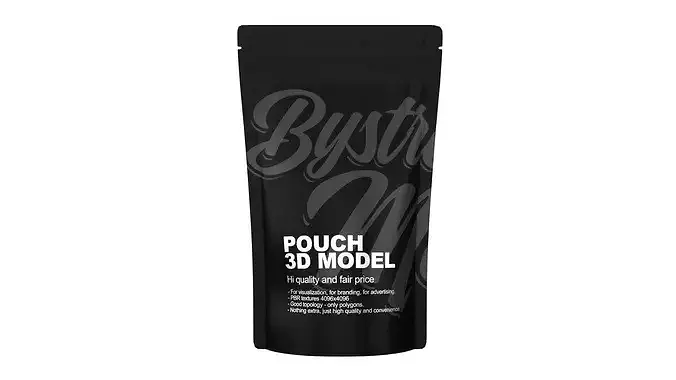 Processed Food Pouch Low-poly 3D model
