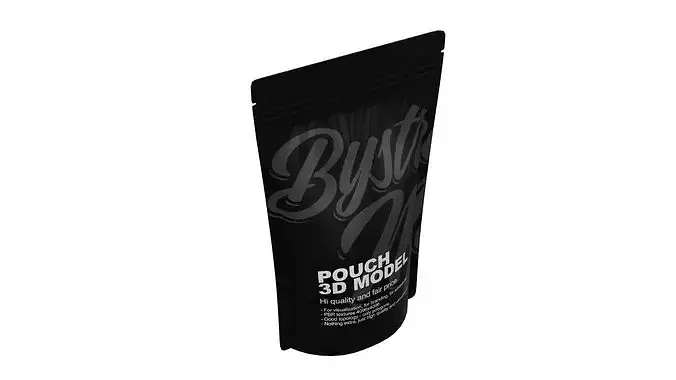 Processed Food Pouch Low-poly 3D model 5
