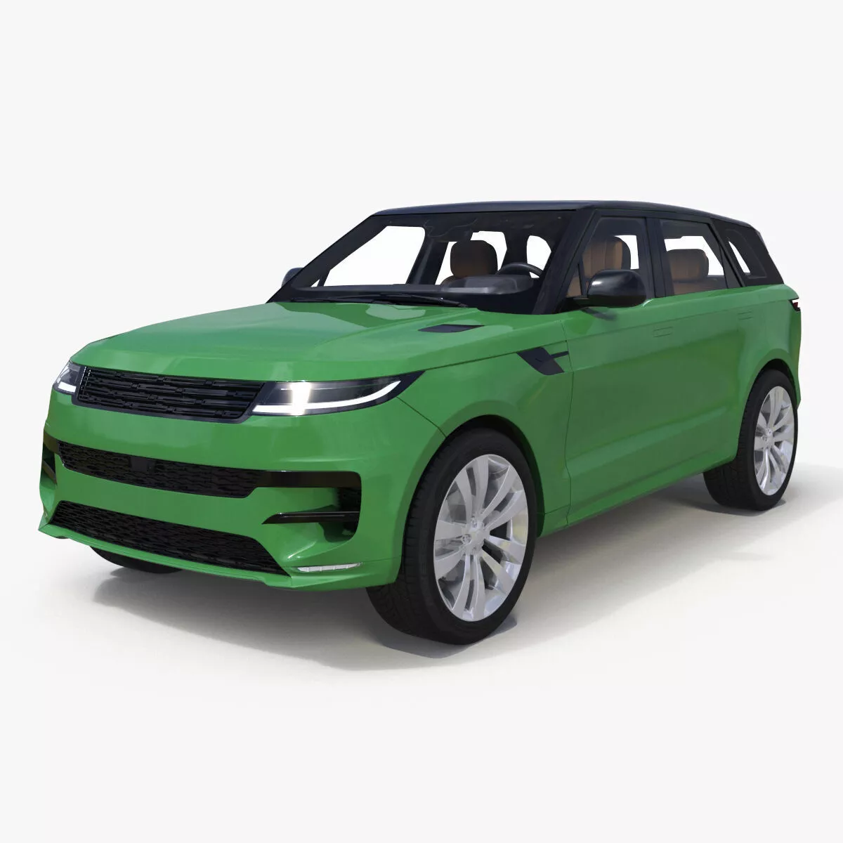 Green Modern Crossover Sport 3D model