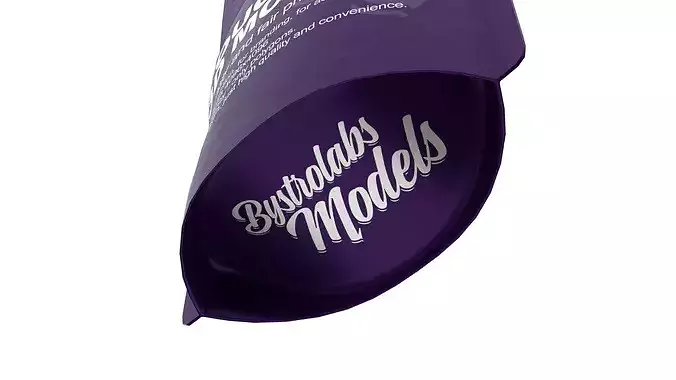 Coffee pouch Low-poly 3D model 7