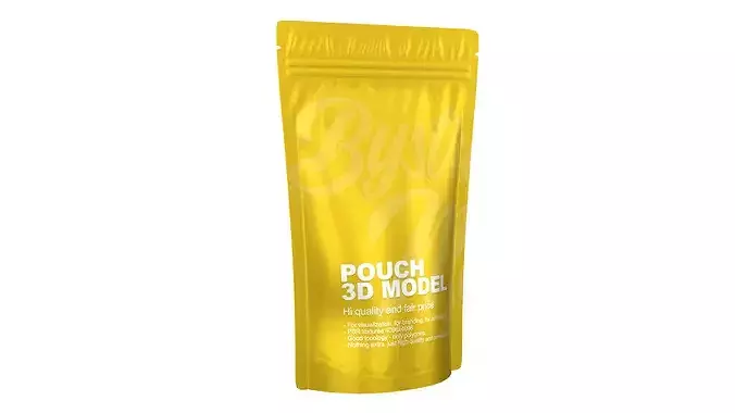 Pills Pouch Low-poly 3D model 3