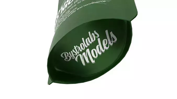 Zipper Pouch Low-poly 3D model 7
