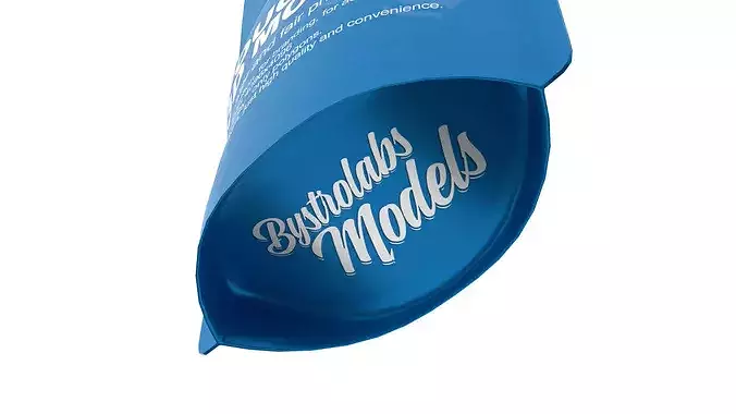Zipper Pouch Low-poly 3D model 6