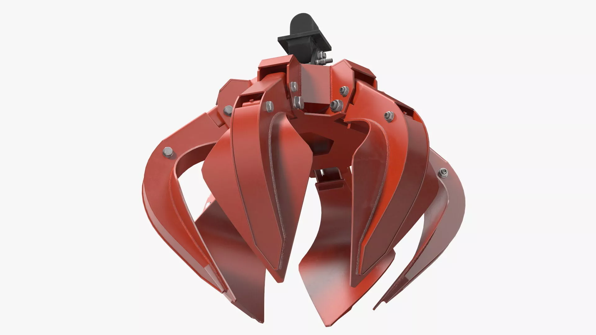 Industrial Scrap Grabber Rigged 3D model