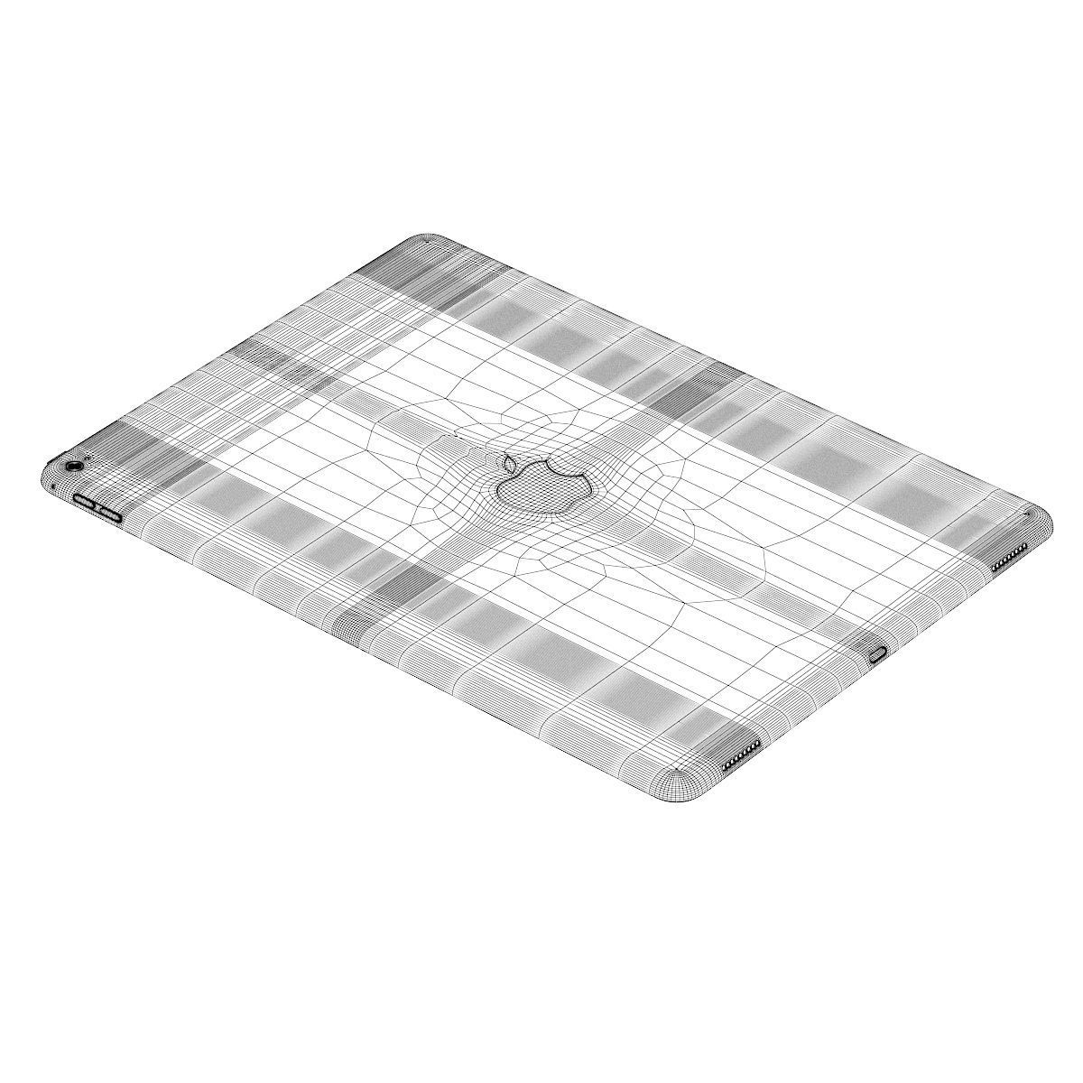 iPad Pro 13 Gold 3D model_3