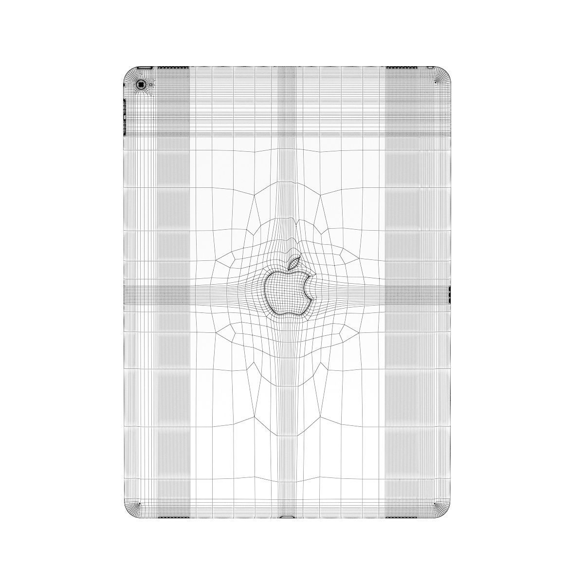 iPad Pro 13 Gold 3D model_4