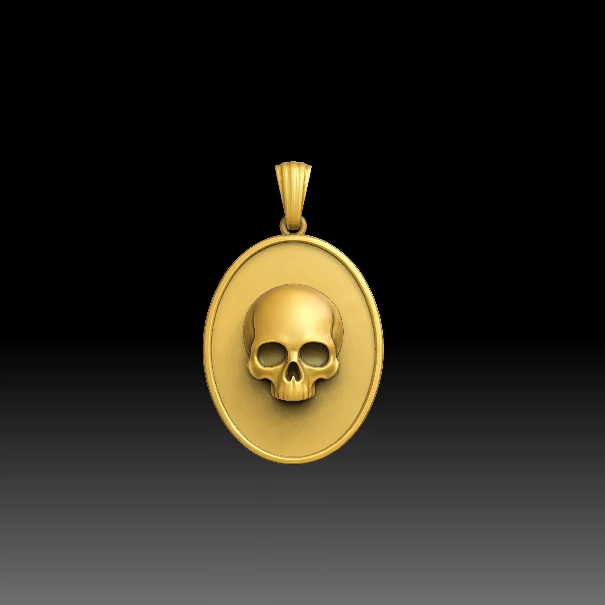 Masked Skull Designs - one inch pendant 3D print model