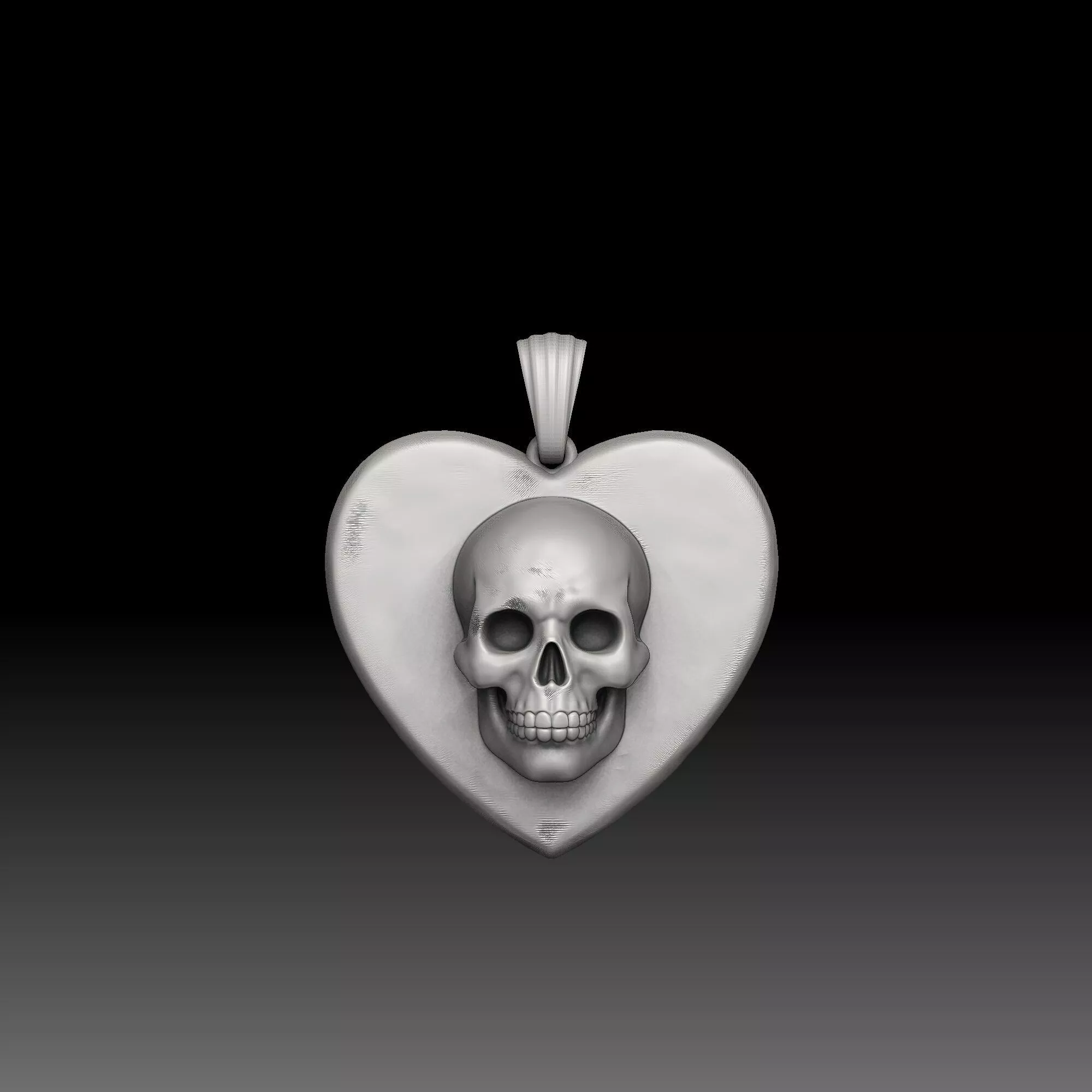 Masked Skull Designs - one inch pendant 3D print model