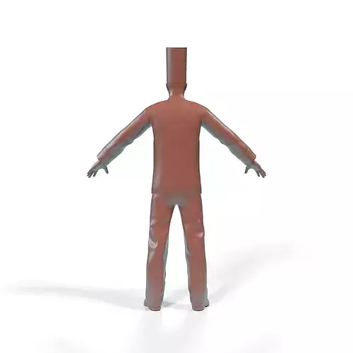 Chef A-Pose for 3D Print 3D print model 2