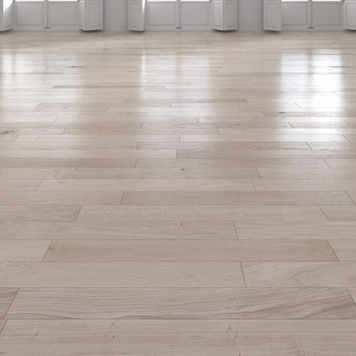 Oak Natural light floor 2 3D model