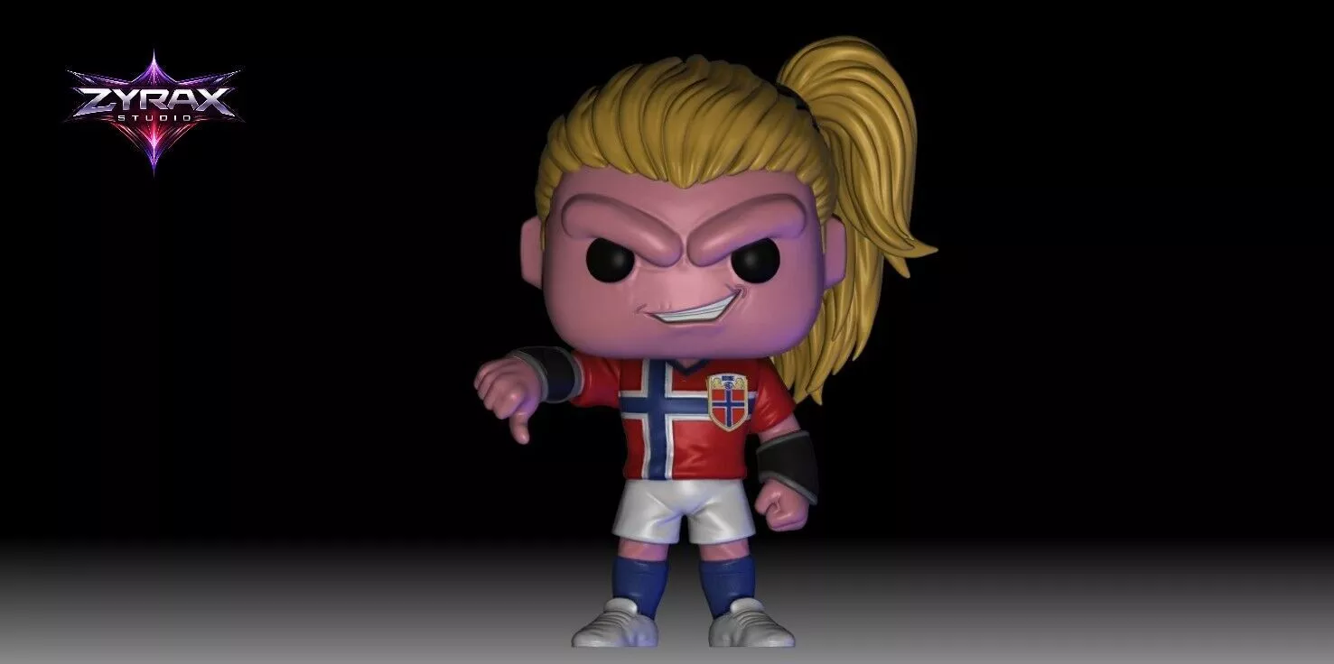 Haaland Majin Buu Meme Funko STL Funny Football 3D Print 3D print model
