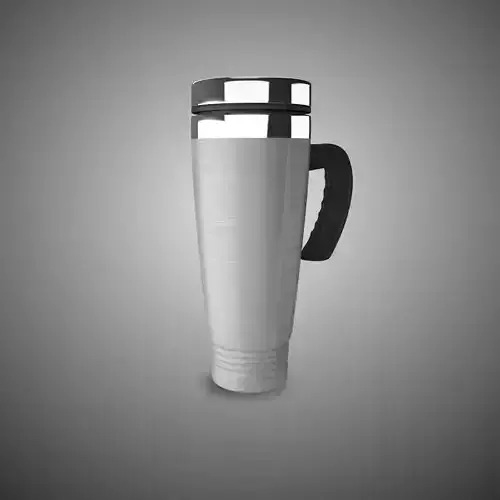Car stainless steel mug Low-poly 3D model