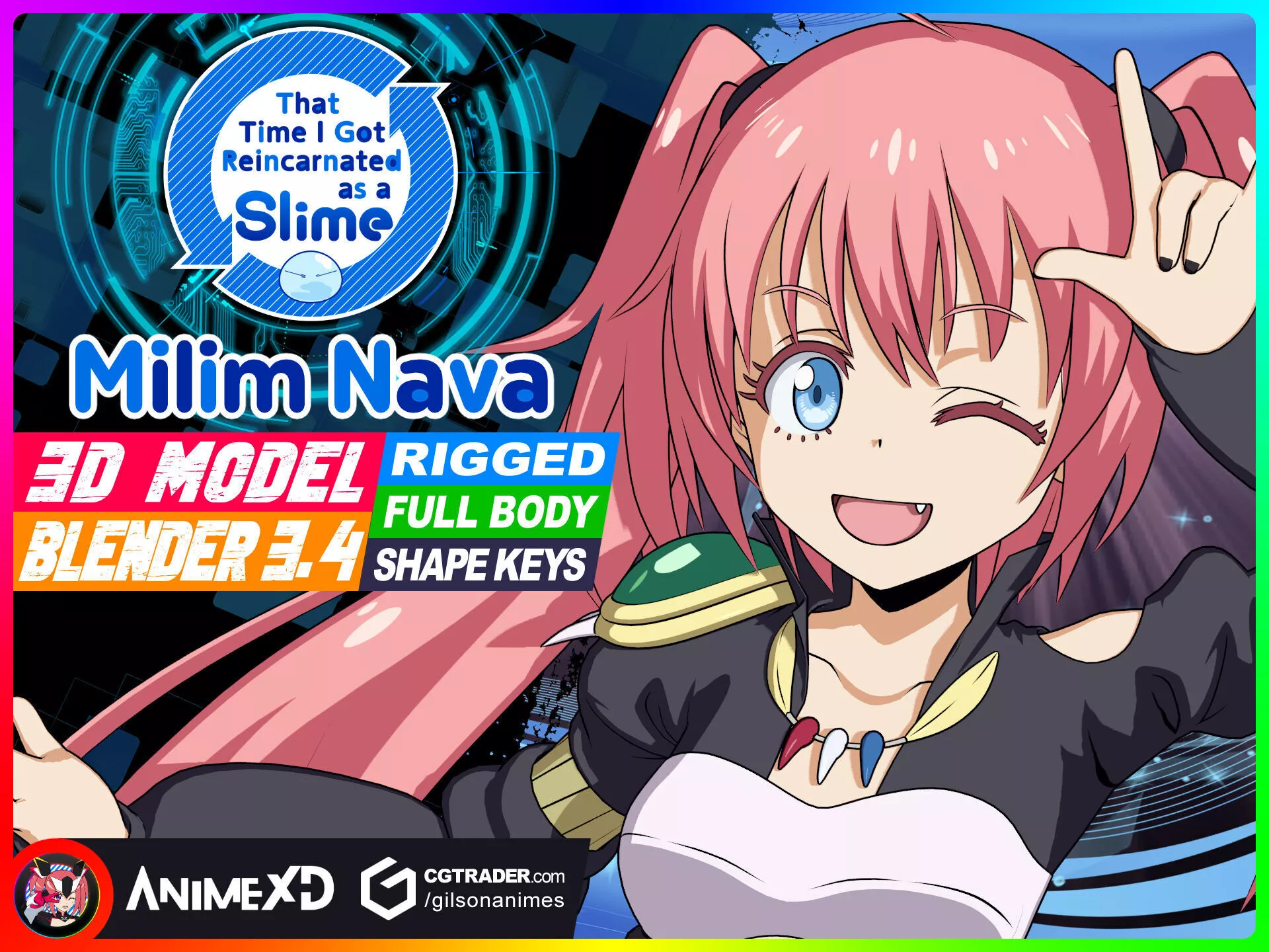 Millim Nava - That Time I Got Slime - 3D Model Blender 3D model