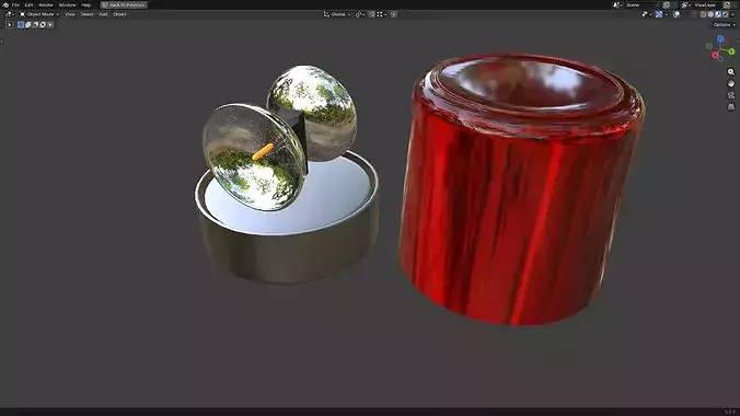Warning Light PBR 7 Low-poly 3D model 6