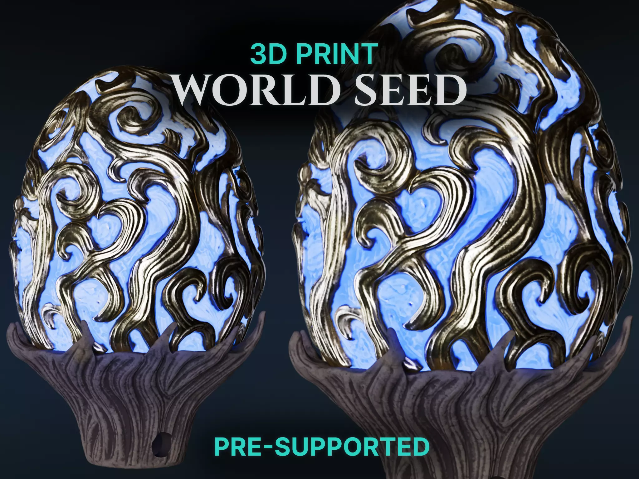 COD Zombies World Seed Inspired Lantern 3D Print Black ops 7 3D print model