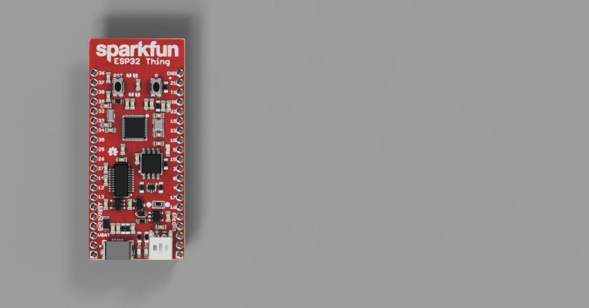 ESP32 Sparkfun Free 3D model_1