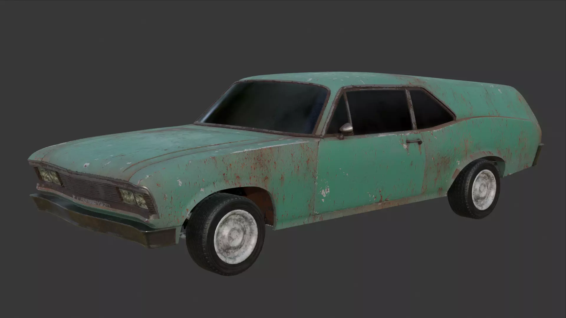 Late 60s generic cargo car 3D model