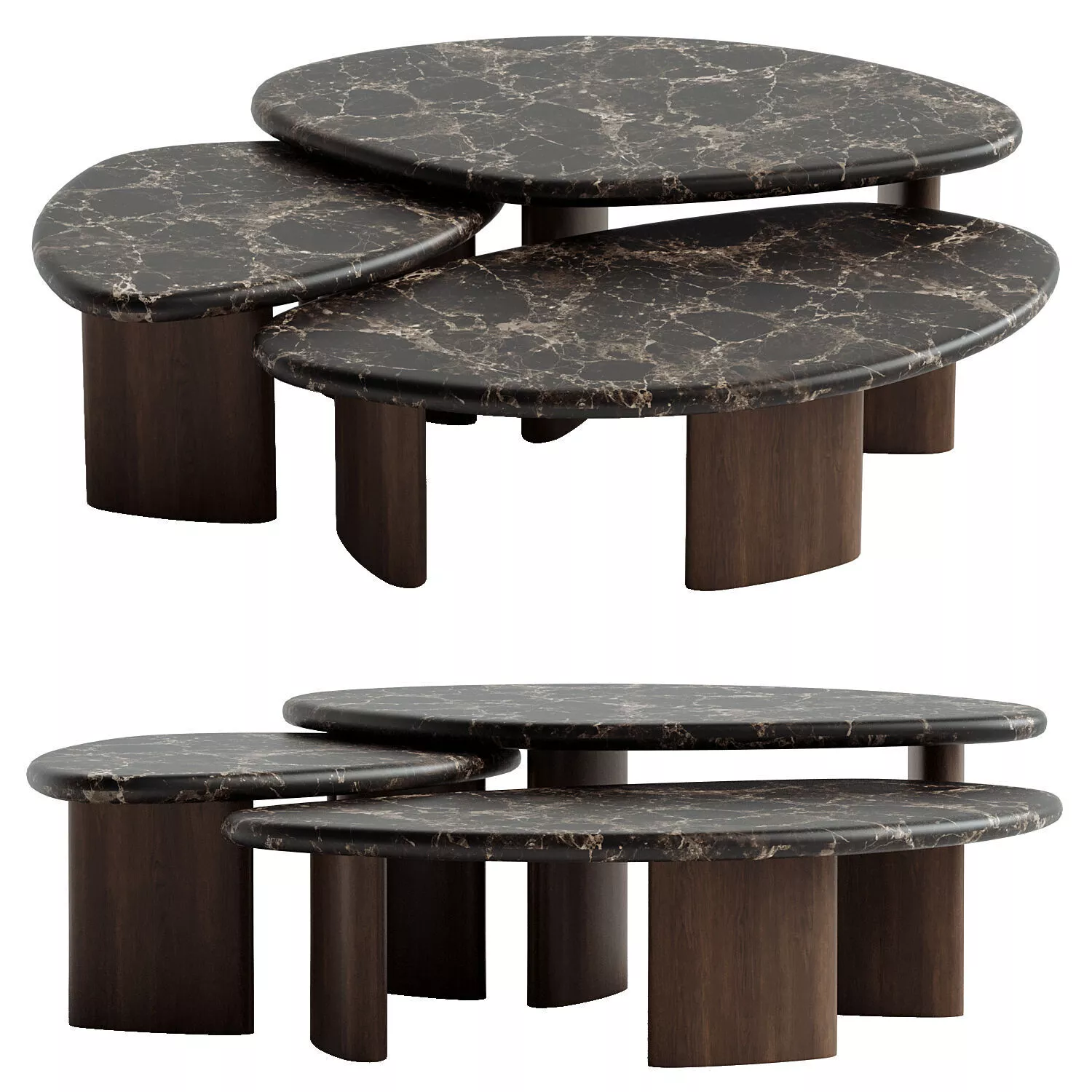 Kora Marble Coffee Table 3D model