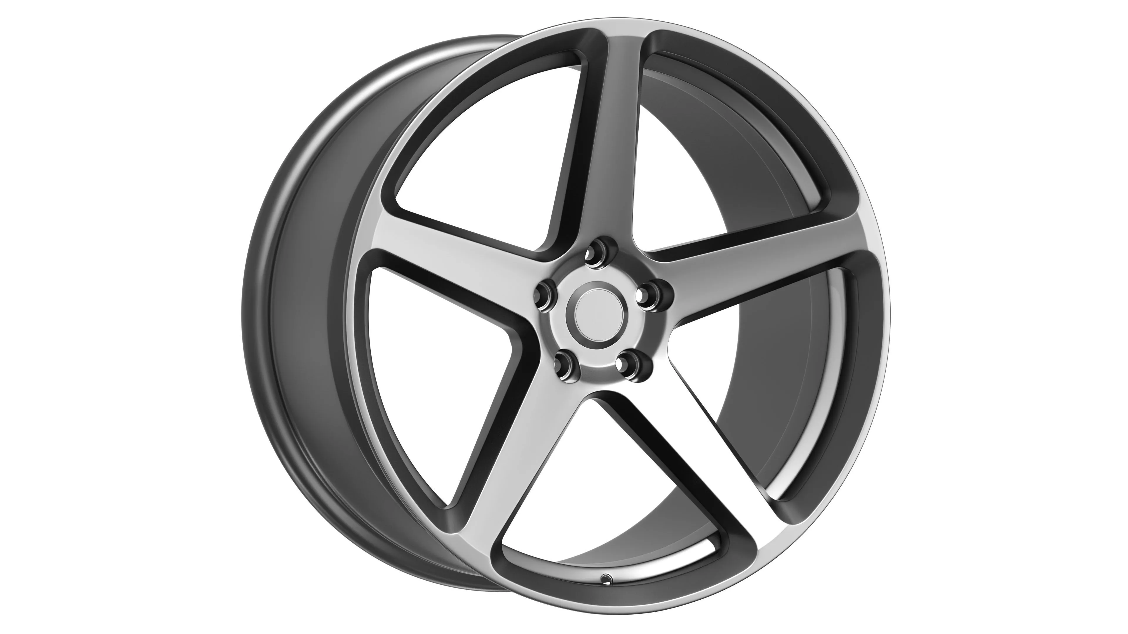 FORGED WHEEL P06 Low-poly 3D model