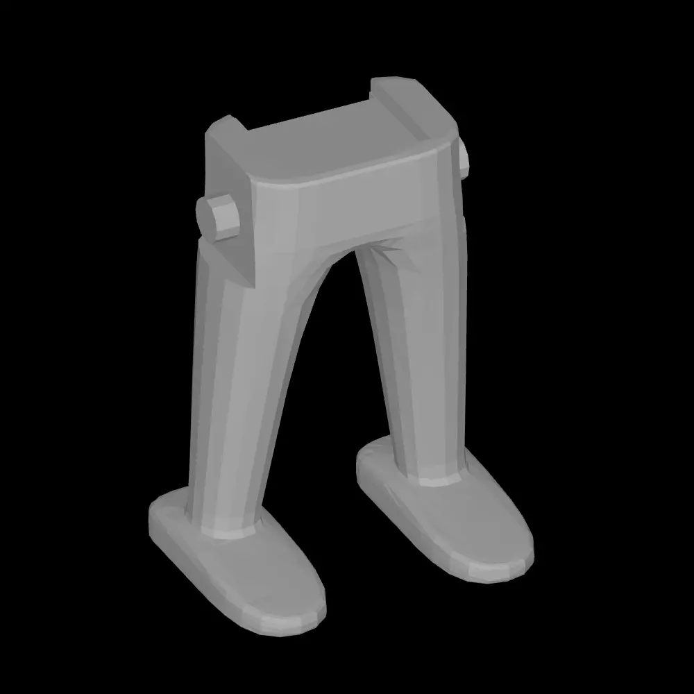 Wooden Character Legs Toy Figure Parts Wooden Legs Funko Legs 3D print model