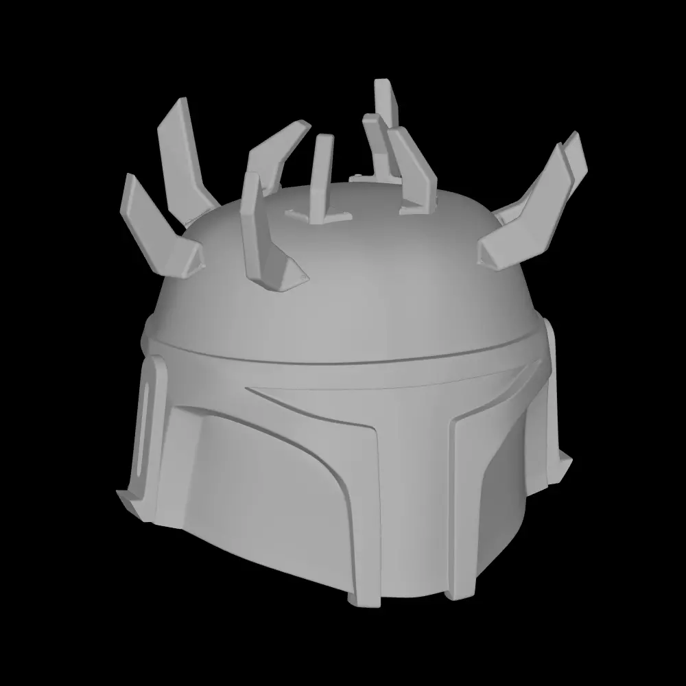 Star Wars Funko Helmet With Spikes Figure Helmet SW FUNKO HELMET 3D print model